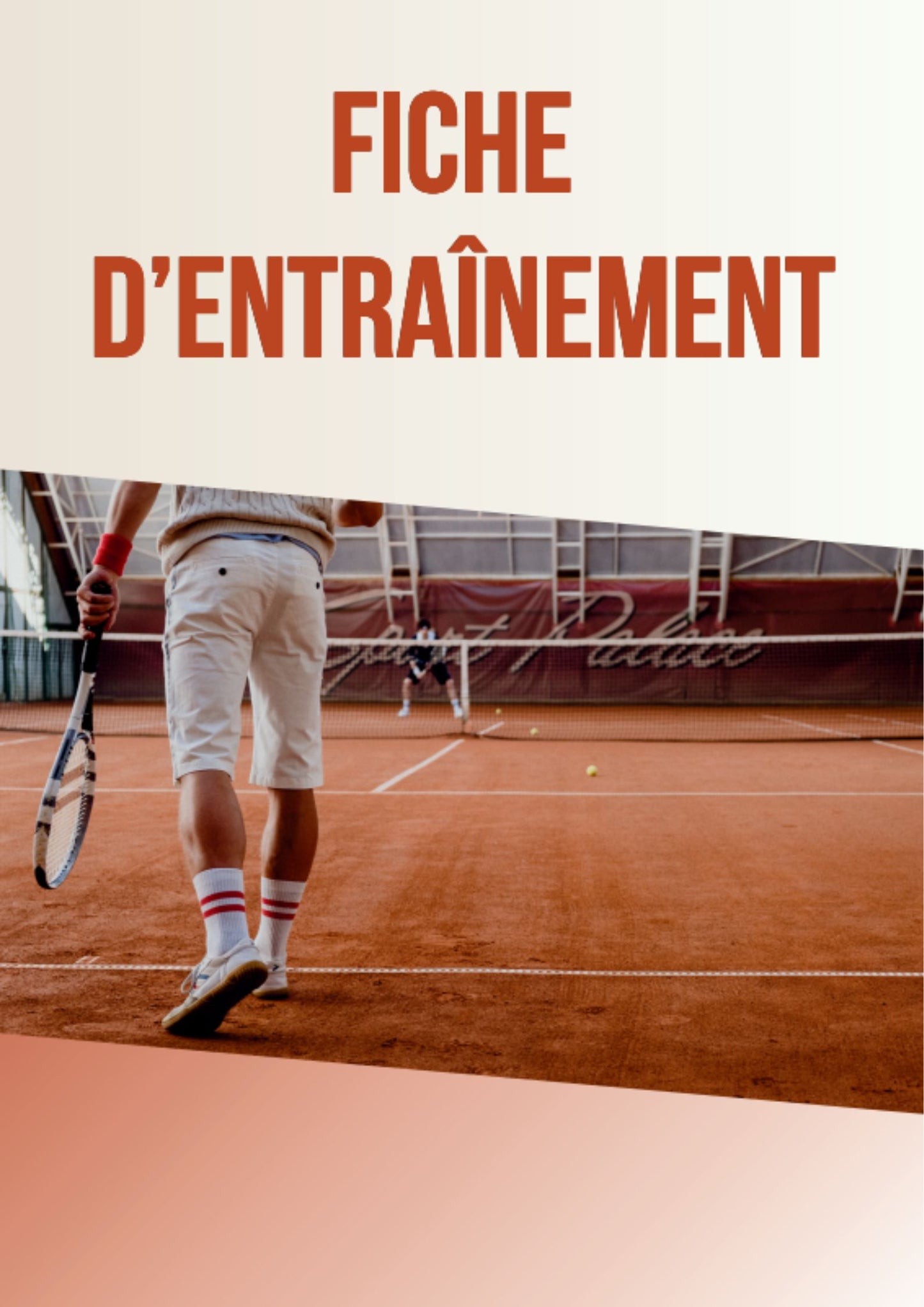 Fiche d'entrainement de Tennis